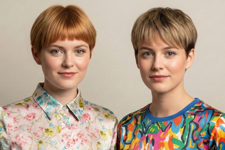Moda en cabello corto
