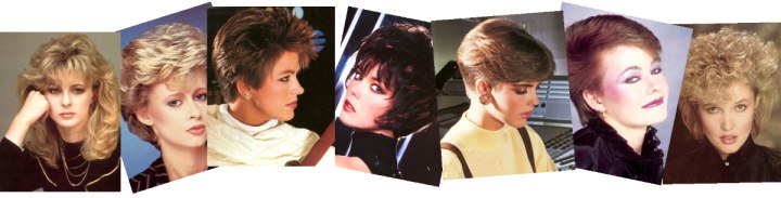 Peinados retro estilo años 1980