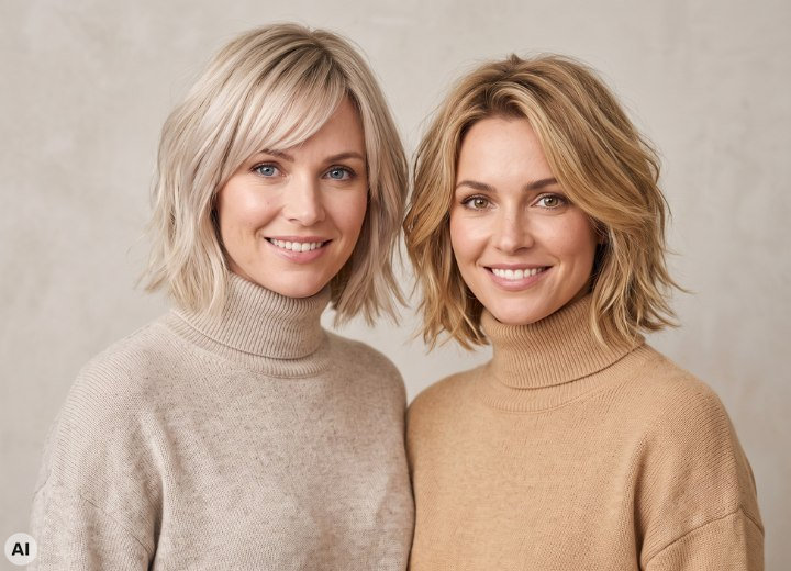 Tonos de pelo rubio frío y cálido