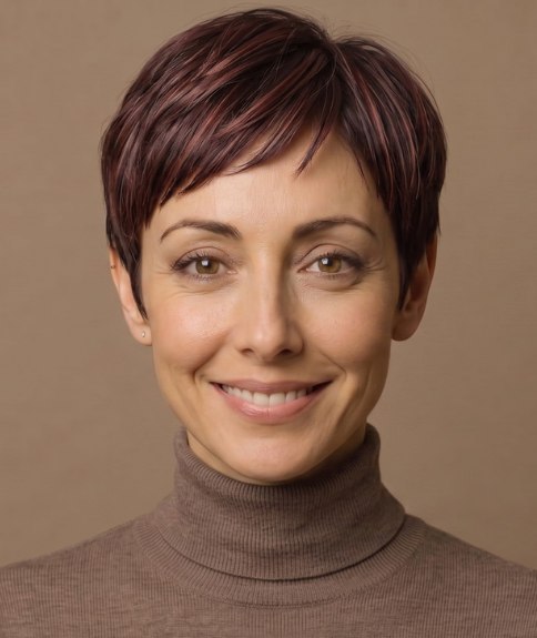 Corte pixie cl&aacute;sico con sutil capeado