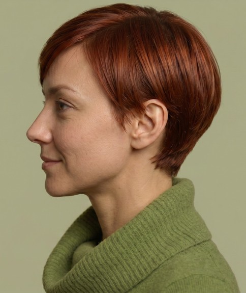 Peinado corto femenino