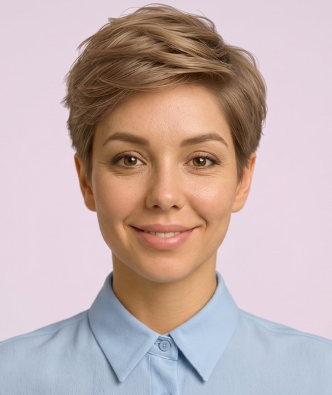 Corte pixie moderno y texturizado