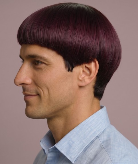 Corte de taz&oacute;n para hombre - Vista lateral