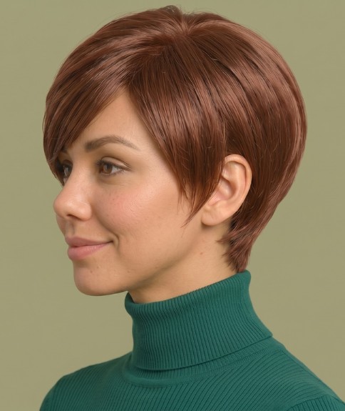 Cabello corto fresco y liberador - Vista lateral