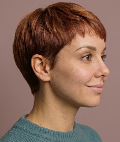 Color de cabello que refleja la luz