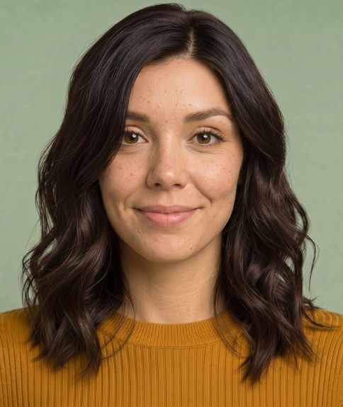 Corte de cabello largo con capas y ondas