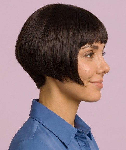 Corte de cabello bob asim&eacute;trico corto