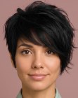 Corte pixie despeinado