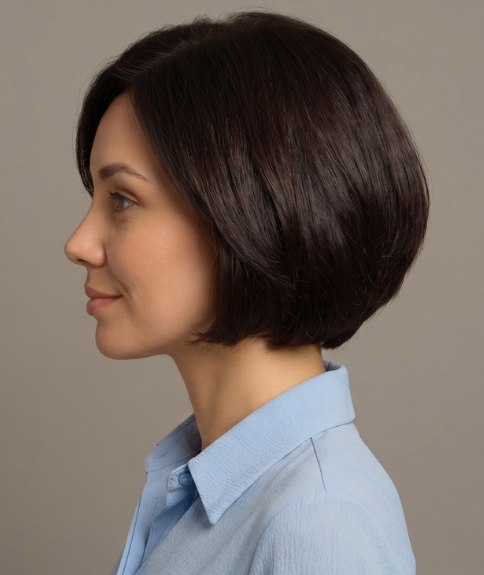 Cabello largo con raya lateral y ondas