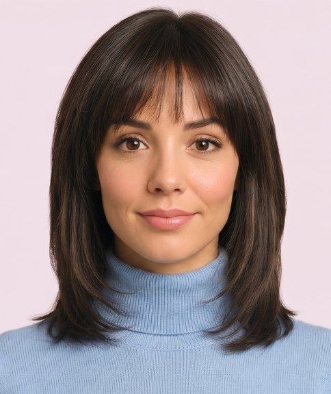 Cabello con corte shag a la altura de los hombros