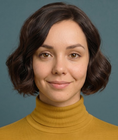 Bob moderno para cabello ondulado natural