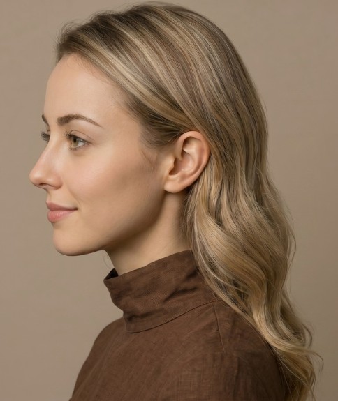 Cabello largo con ondas