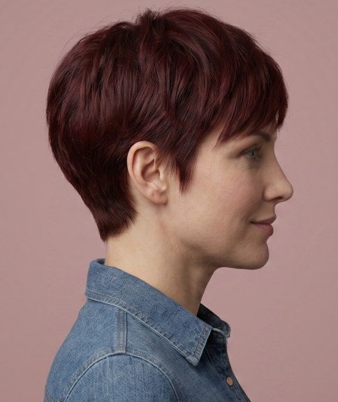 Cabello corto contempor&aacute;neo con capas