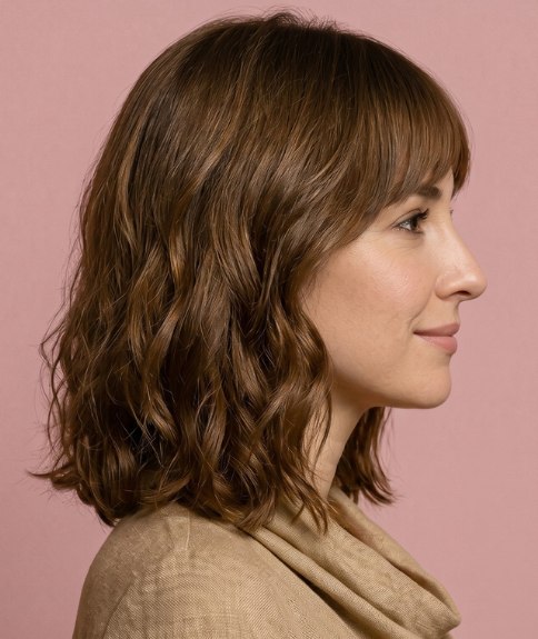 Peinado de media melena para un look de la chica de al lado