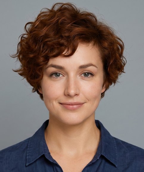 H&iacute;brido de corte pixie y bob con rizos