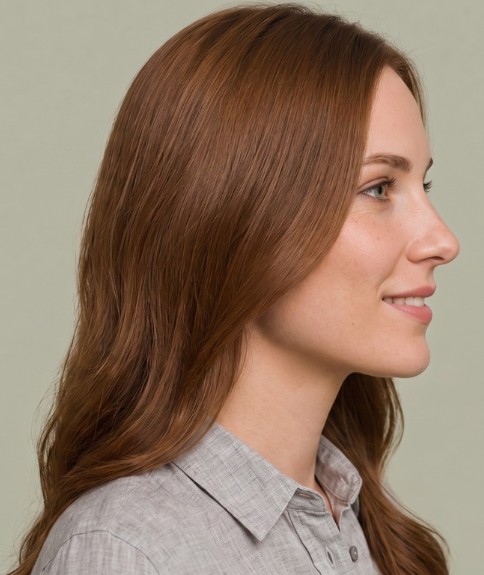 Cabello largo con capas y ondas suaves