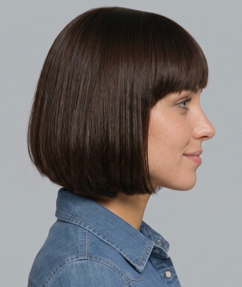 Bob casta&ntilde;o corto pero femenino