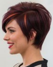 Corte pixie con silueta en línea A