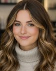 Cabello largo rom�ntico con ondas