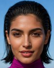 Cabello con efecto mojado (wet look)