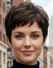 Corte pixie de los a�os sesenta