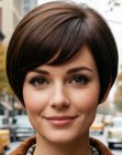 Corte de cabello corto estilo mod de los a�os 1960