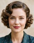 Cabello corto con rizos de los a�os 1940